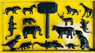 Игрушки для чистки грязных крокодилов 🐊, тираннозавров 🦖, оленей 🦌 и тигров 🐅 #детскиеигрушки #гр...