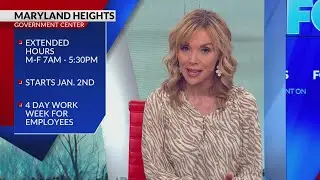 Maryland Heights plans for extended hours, four-day employee workweeks next year