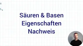 NTG Industriemeister Metall 2024-2 Herbst Aufgabe 1 - Säuren & Basen, Eigenschaften, Nachweis