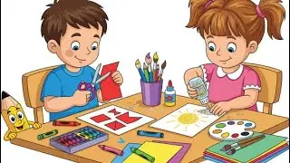 Rang ke milawat ke sath chitrakari (drawing with colour) AV-9, ph -2