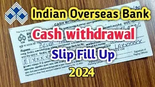 How To fill IOB Withdrawal Form In Tamil | IOB Cash Withdrawal Challan Tamil