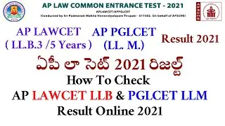 AP LAW CET AP PGLCET Hall Ticket Download 2021  AP LLB LLM Admitcard download