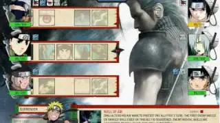 Naruto arena team Kakashi Hatake  Rock lee (s) Zaku abumi