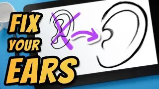 How to Draw Cartoon Ears - Easy Inner Ear Drawing Tutorial for Beginners