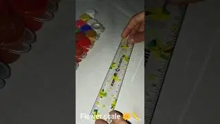 #diy  flower scale 🌼📏 @craft world