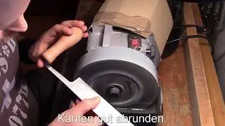 Zugmesser sch&auml;rfen am Wasserstein