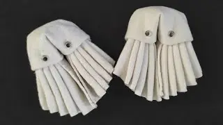How to Make Jelly fish using Towel | Towel art | Towel folding design | Towel animal