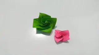 How To Make Cute Origami Rose #shorts #origami #easyorigami