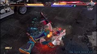 鉄拳8　飛鳥VSキング④　tekken 8 asuka vs king