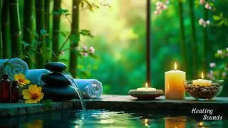Relaxing Music to Calm the Mind with Soothing Bamboo Water Fountain and Nature Sounds