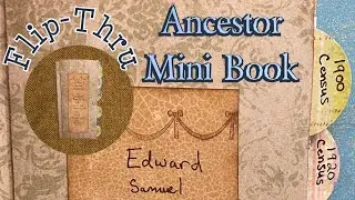 Ancestor Junk Journal Mini Folio or Folder FLIP-THROUGH