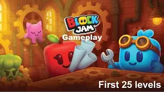 BlockJam3D Full Gameplay Levels 1 to 25 Complete | All Puzzle Solutions 🧩