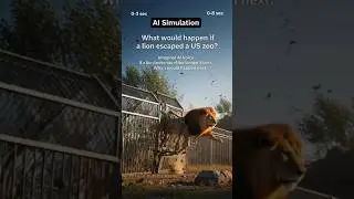 What Would Happen If a Lion Escaped a US Zoo? 🦁 AI Simulation ✅