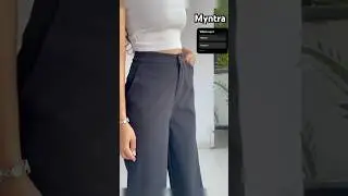 Black formal trouser 🫶🏻 || myntra || amazon  #trouser #myntra #amazon #review #haul #best #shorts