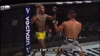 UFC Lightweight prospect Ismael Bonfim's boxing clinic on Terrance McKinney #mma #ufc