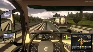 ETS 2 Multiplayer - Чуть не зажал при обгоне.