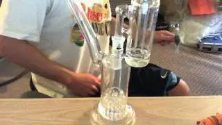 Luke Wilson LW Glass Leisure Dewaar 15 Arm Bubbler + 2011BC Ashcatcher Hit Milk