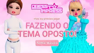 Fazendo o TEMA OPOSTO no DRESS TO IMPRESS no ROBLOX!