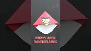 Закладка для книг Angry Bird | Забавная идея для самостоятельного изготовления из бумаги