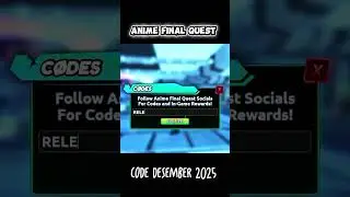 Anime Final Quest Roblox Code Desember 2025 #roblox #animefinalquest #gaming