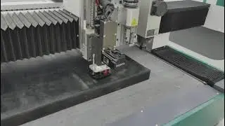 Servo knife cutting work1#cuttingmachine