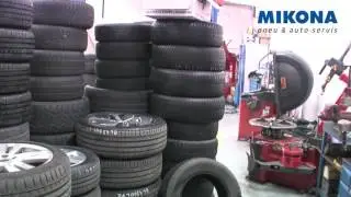 Oprava pneumatiky v pneuservise  Mikona