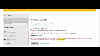 Windows 10 မှာ ဖြစ်တတ်တဲ့ Windows Update Error ဖြေရှင်းနည်း