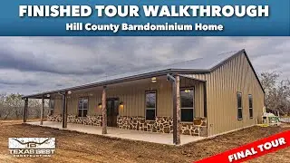 Hill County FINISHED BARNDOMINIUM HOME TOUR WALKTHROUGH | Texas Best Construction