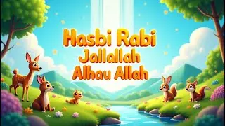 Hasbi Rabbi Jallallah naat | Animation for Kids #islamiccartoonforkids #islamforkids #islamiccartoon