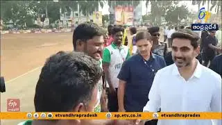 Minister Lokesh Flags Off Mangalagiri Premier League Cricket