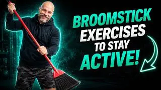 Broomstick routine exercise to stay active at home