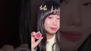20$ viral lip pot vs 15$ dupe heart lip pot #korean #kbeauty #makeup #lipstick #shorts