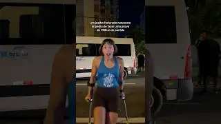 Lesionada? Sim. Parada? Nunca!!! Volta &agrave; Ilha de Floripa #corrida #equipe #revezamento