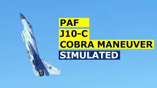 PAF J10C Cobra Maneuver: Simulated