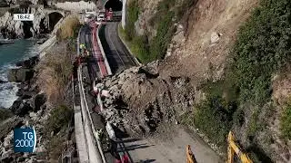 Maltempo, frane imponenti in Sicilia e Liguria