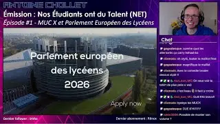 NET #1 - MUC X et Parlement Europ&eacute;en des Lyc&eacute;ens