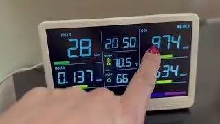 Live Video of the indoor air quality monitor | YNAK Review