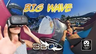 BIG WAVE 360 &deg; extreme Wasserrutsche water slide VR360 onride POV | Therme Galaxy Erding Oculus GO