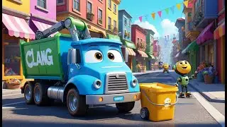 Garbage Truck Morning Song + More | Vehicle and Clean-Up Rhyme for Kids