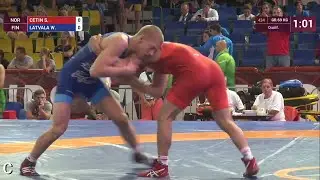 Qual. GR - 69 kg: S. CETIN (NOR) df. W. LATVALA (FIN) by VPO1, 8-4