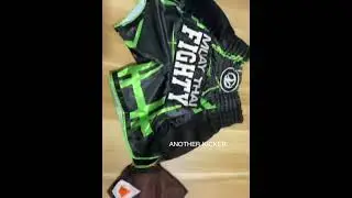 Muay Thai Shorts Men Kids Boxing Shorts Women Embroidery Satin