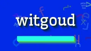 WITGOUD - HOW TO PRONOUNCE WITGOUD?