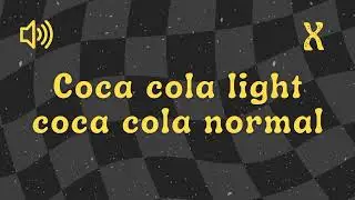 Coca Cola Light Coca Cola Normal - Sound Effect No Copyright