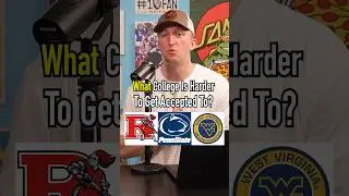 HIGHER ACCEPTANCE RATE?! Which College Is Harder To Get In To? #shorts #college #school #ncaa