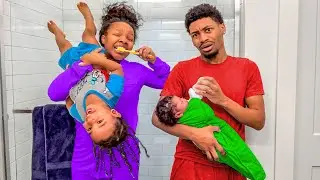 OUR NEW MORNING ROUTINE WITH A NEWBORN & TODDLER