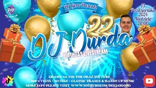 DJ DURDA B-DAY 🎂 🥂 🔥  CLASSIC TRANCE 🔥  HANDS UP 🔥  LIVESTREAM 🔥 VINYL MIX
