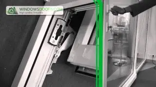 PVC Doors Tilt and Slide Handle Both Sides and Lock