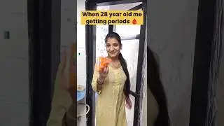 14 Vs 28 year old me getting periods 🩸 #shorts #youtubeshorts #relatable #periods #sharda