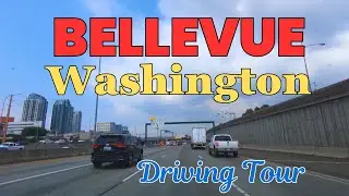 Highway Driving Tour | 405 Interstate Freeway | Bellevue - Washington | USA | Trek Wanders