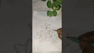 HOW TO DRAW FLOWER//EASY DRAWING TRICKS.#shorts #shortvideo #art #drawingtips #easytrick